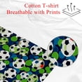 thumbnail image 2 of T-shirts,Womens Short Sleeve Tops,Mens T Shirts,Football Soccer Balls Floral,XL, 2 of 5