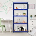 thumbnail image 3 of Gymax 72'' Metal 5-Tier Garage Storage Rack Shelf Adjustable Freestanding Blue, 3 of 8