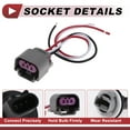 thumbnail image 4 of 1 Set Parking Light Socket Wiring for Jeep Compass 2007-2008 2010 No.68000686AA Lamp Bulb Pigtail Connector Harness, 4 of 7