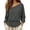 Gray, variant on Tqcoqu Women's Off The Shoulder Sweatshirt Asymmetrical Tops Y2k Long Sleeve T Shirt Going Out Tops