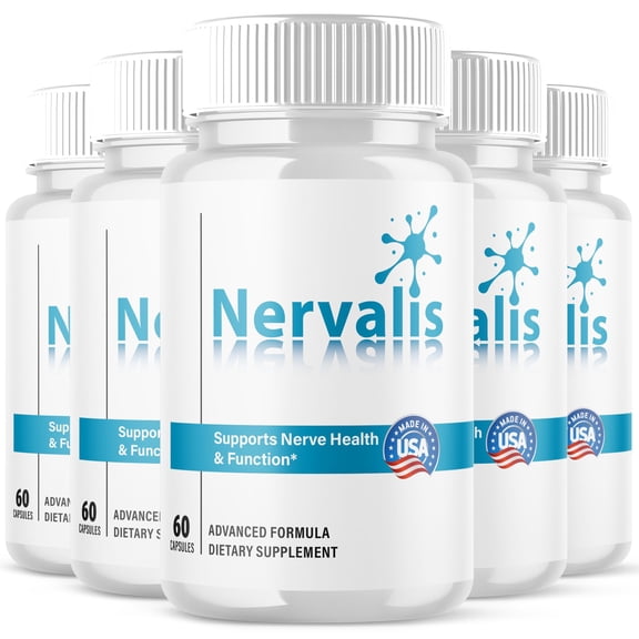 Nervalis Advanced Nerve Health Support Pills Natural Vitamin Supplement 300 Capsules