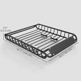 thumbnail image 3 of Soozier Roof Rack Cargo Carrier Basket, 150LBS Heavy Duty Roof Basket, 3 of 10