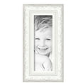 thumbnail image 2 of ArtToFrames 5" x 14" Majestic White Picture Frame, 5x14 inch Silver Wood Poster Frame (WOM-5198), 5 Pack, 2 of 6