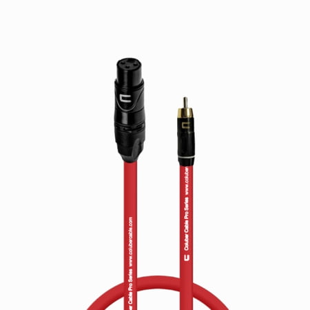 Coluber Cable Unbalanced XLR Female Cable to RCA Male - Pro 3-Pin Connector