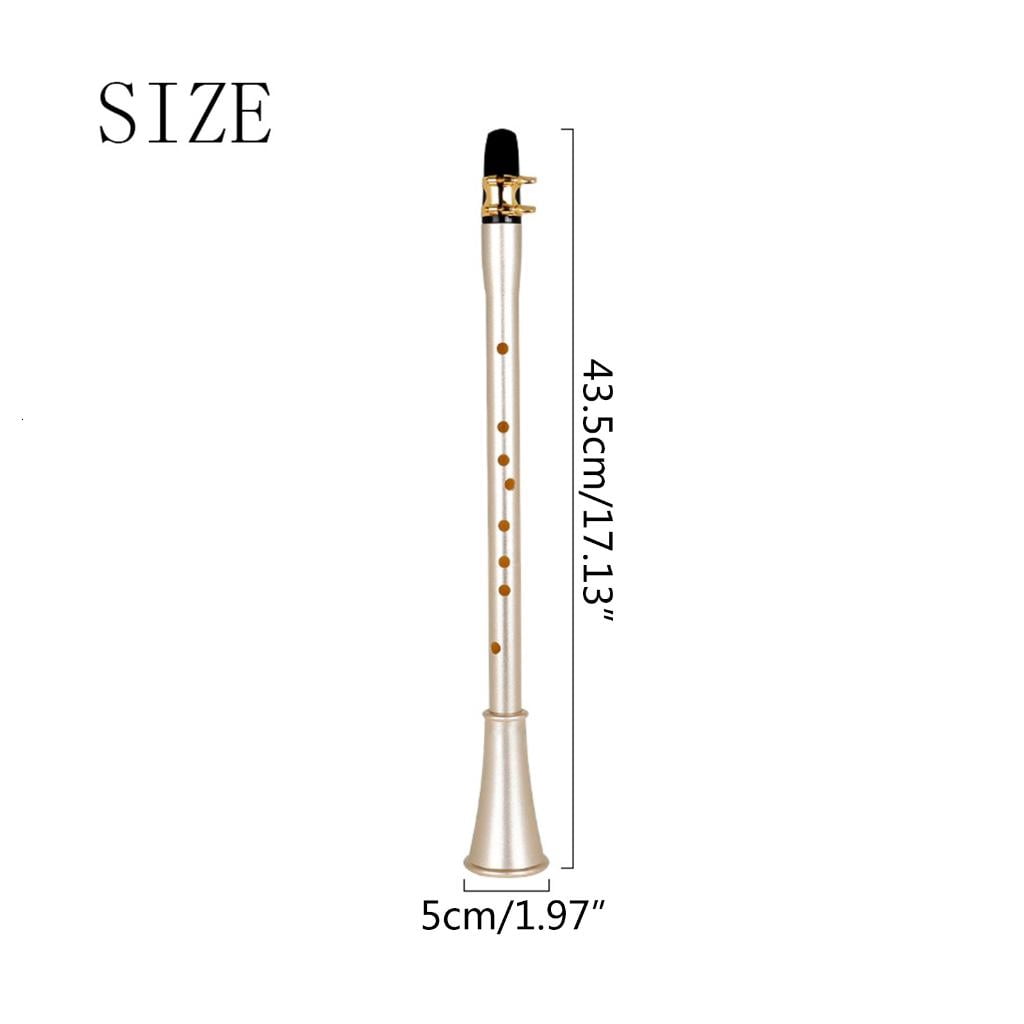 Yihuala Simple Pocket E-flat Saxophone Small Size Sax ABS Resin Pocket Saxophone Portable Woodwind Instrument