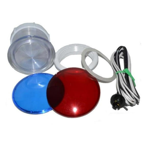 Waterway Plastics 630-5105 8 ft. OEM Rear Access Light Lens Kit with 3.5 Face, 2.5 in. Hole