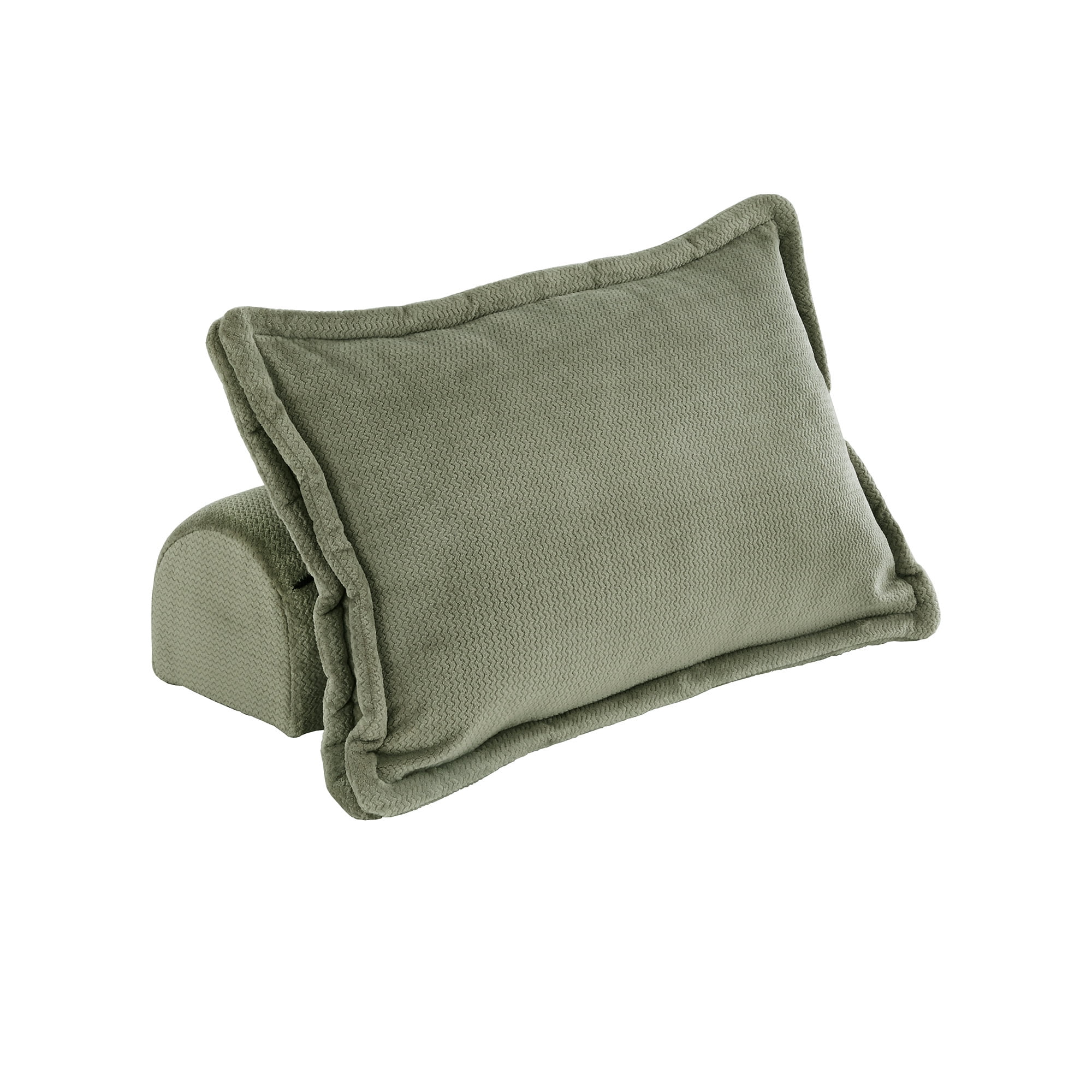 Weston Home Skagway Velvet Tufted Modular Accent Chair with Pillow Back, Moss Green