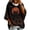 Gray #5, variant on Halloween Oversized Hoodies for Women 3/4 Sleeve Vintage Graphic Hooded Sweatshirts 2026 Gothic Spooky Funny Batwing Hoodies, 3XL