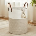 thumbnail image 2 of Handwoven Cotton Rope Storage Basket - Multi-Use Organizer for Toy Laundry & Home Decor, Large Woven Bin for Living Room & Bedroom, 2 of 11