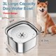 thumbnail image 2 of Bebedero para perros UPSKY, alimentador lento de acero inoxidable de 3 litros, 2 of 7