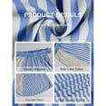 thumbnail image 6 of PUWEI Women's Casual Striped Wide Leg Pants Loose Fit Elastic Waist Lounge Pants Palazzo Trousers, 6 of 7