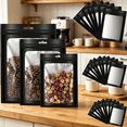 thumbnail image 4 of CCOCC 2026 New Resealable Mylar Bags-100 Pcs,3 Sizes,Aluminum Foil Pouch for Food Storage for Snacks,Coffee,Tea,Nuts,Candy(Black), 4 of 6