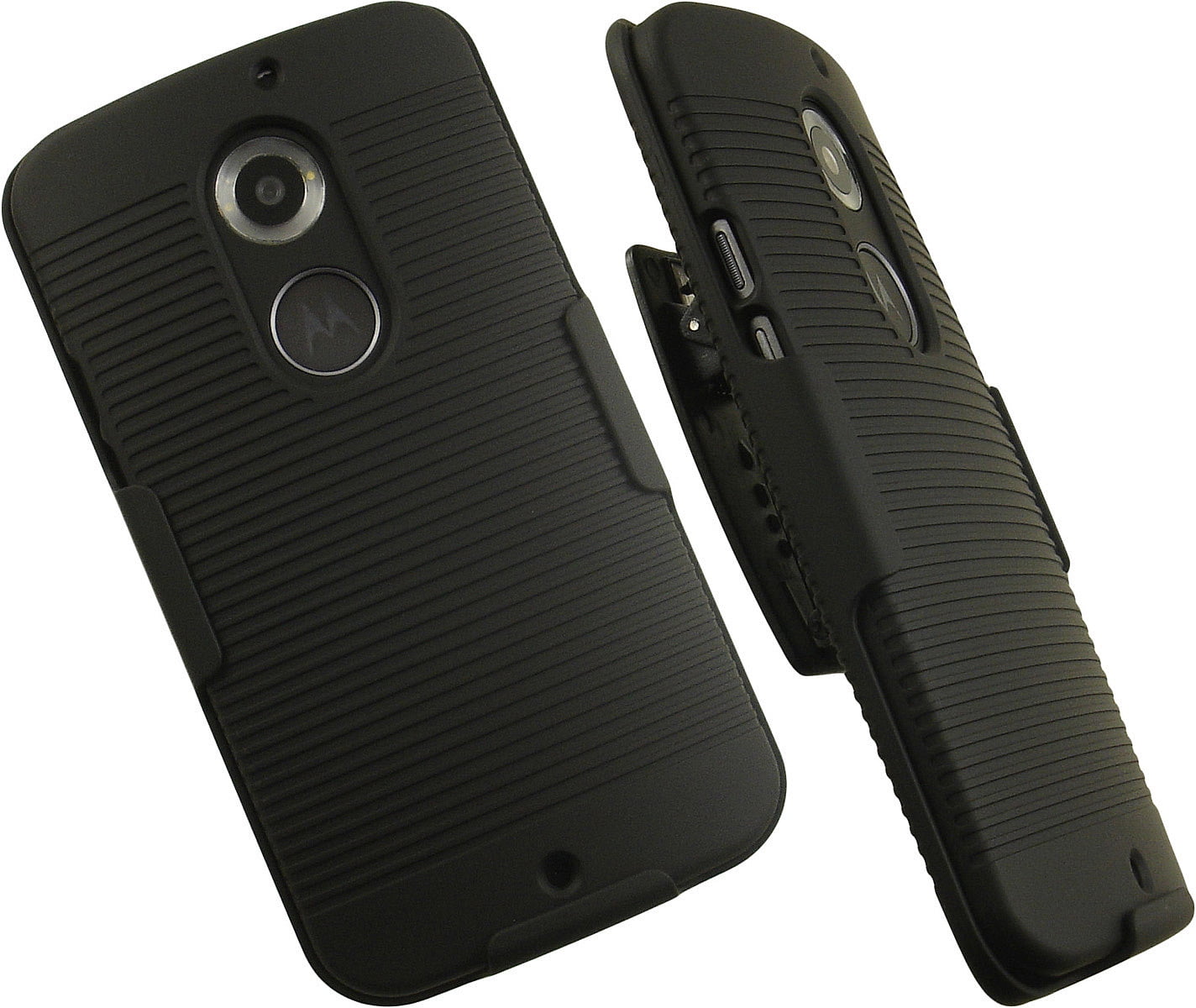 Entretenimiento Camion pesado encanto Case with Clip for Moto X 2nd Gen, Nakedcellphone Black Ribbed Hard Cover  with [Rotating/Ratchet] Belt Hip Holster for Motorola Moto X 2nd Generation  (2014) XT1092, XT1093, XT1095, XT1096, XT1097 - Walmart.com