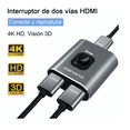 thumbnail image 3 of Switch Hdmi  Bloosom  4k 3d 2 En 1 Bidireccional Conmutador Gris, 3 of 4
