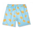 thumbnail image 6 of Ceisia Men's Fruit Print Elastic Waist Beach Shorts Drawstring Casual Summer Swim Trunks Novelty Graphic Vacation Bottoms with Pockets Light Blue L Gifts for Father, 6 of 8