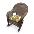 thumbnail image 5 of Jordan Manufacturing 18" x 18" Sun River Garden Multicolor Floral Square Tufted Contoured Outdoor Wicker Seat Cushion (2 Pack), 5 of 15