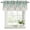 Teal Green, variant on 2 Pack Brown Orange Eucalyptus Valances for Windows Bedroom Living Room Window Treatments, Farmhouse Weeping Leaves Linen Rod Pocket Valance Drapes Short Kitchen Curtains Over Sink 42"x12"