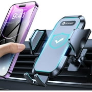 VICSEED Car Phone Holder Mount [All-Round Silicone Protection][Doesn't Slip&Drop] Air Vent Cell Phone Holder for Car Hands Free Easy Clamp Cradle in Vehicle for iPhone Samsung Android Smartphone All Round Silicone Protect Your Phone