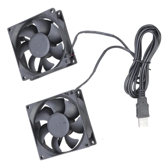 ANXPTIME High Performances USB 5V 8x8cm Double Cooling Fan 8025 for Desktop Computers