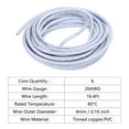 thumbnail image 5 of 26AWG Electrical Wire 6 Conductors Tinned Copper 16.4Ft Low Voltage Case Flexible Extension Power Cord White, 5 of 6
