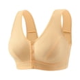 thumbnail image 2 of 2026 New Daisy Bras for Older Women No Underwire Front Closure Comfort Senior Wireless Snap Closing Bra,Complexion,40, 2 of 3
