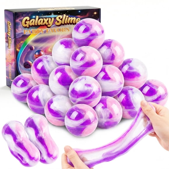 Pelotas de slime galaxia MOSHRERUHUA, 24 unidades