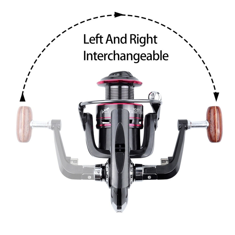 Heavy Duty Spinning Reel Saltwater Offshore Fishing Reel Max Drag 18lbs HB500-HB6000