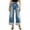 A-BU1#391, variant on Women's High Waist Eyelet Jeans Wide Leg Edgy Streetwear Party Casual Trousers