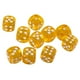 thumbnail image 2 of de 10pcs a seis caras de acrílico DRE DICIES para Tablero del partido Juguetes Amarillos CUTICAT Juego de rol de seis caras., 2 of 8