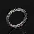 thumbnail image 3 of Mobius Ring Eternity Bent Band Cz 925 Silver Men Women Wedding Engagement Sz 5-9, 3 of 6