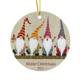 thumbnail image 4 of 2023 Decoración colgante de cerámica del árbol de la decoración de Navidad del mini recuerdo interior en blanco blanco, 4 of 4