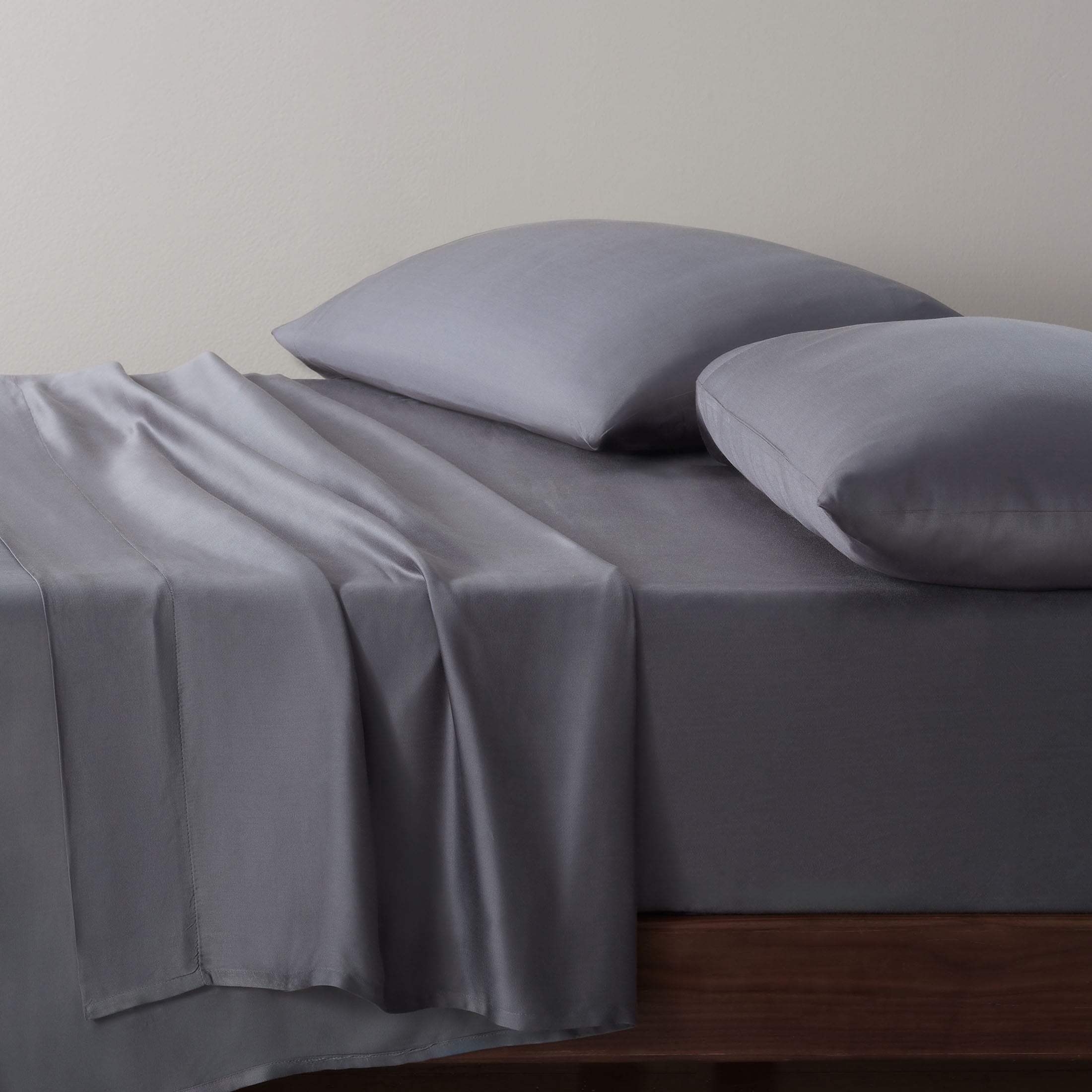 Allswell 4-Piece Soft & Silky Serenity 100% TENCEL™ Bed Sheets Set, Shark, Full