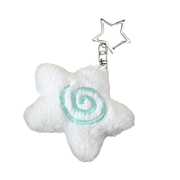RUISINERY Adorable Starfishes Sturdy Plush Keychain Lovely Bag Charm Accessory Portable for Girls Teens Couples Daily Casual Use