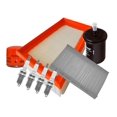 thumbnail image 1 of Kit De Bujías Doble Platino, Filtro De Aire, Filtro De Aceite, Filtro De Combustible Y Filtro De Cabina 8 PIEZAS Afinación Sin Aceite Compatible con Platina 2002 A 2010 Nissan L4 1.6L, 1 of 3