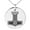 Silver, variant on Stainless Steel Valknut Mjolnir Thor's Hammer Engraved Small Medallion Circle Charm Pendant Necklace