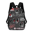 thumbnail image 1 of Lil Darkie Music Logo Backpack Casual Daypack School Bag Backpack Satchel Rucksack Shoulder, 1 of 5