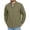 Army Green, variant on Men Mandarin Stand Collar Loose Thin Jacket, Light Micro Wrinkle Quick Dry Breathable Long Sleeve Snap Button Outdoor Utility Shacket Jacket with Big Pockets Navy