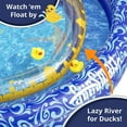 thumbnail image 5 of Aqua Leisure SunSmart Lazy River Kiddie Pool with 50 UPF Sun Shade, Blue, 5 of 5