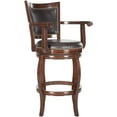 thumbnail image 3 of SAFAVIEH Gitano 46" Bicast Leather Bastool, Espresso/Brown, 3 of 4