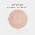 thumbnail image 7 of Comfy Cubs Premium Play Mat, Round (Large) 60" - Kids & Toddler Play Mat Non-Slip Bottom - Blush, 7 of 7