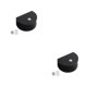 thumbnail image 2 of Moyic 10pcs / set Dispositivo de elevación del asiento - Soporte de pared antideslizante premium Elevación del asiento delantero Campamento semicírculo negro L 2Conjunto, 2 of 6