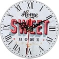 thumbnail image 1 of KAIYANG Relojes de pared redondos de madera vintage para decoración del hogar, la oficina y el dormitorio (estilo 7), 1 of 5