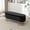 Black, variant on Velvet Storage Bench 45.6x15.7x17.5 Inch Gold Legs 300 lbs Capacity for Entryway Bedroom Living Room