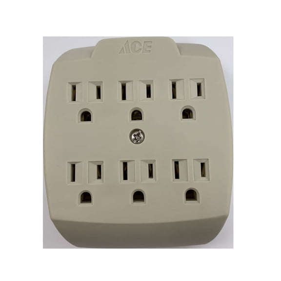Projex Fa-357Ae/11Prj Grounded 6 Outlets Adapter