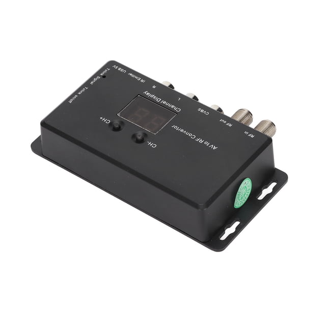 Modulador de Enlace de TV, Compatibilidad Resistente de Compatibilidad ADUNTER AJUSTABLE AV RF NTSC Para Cajas de Ajuste para Fuentes v Para Fuentes V