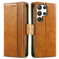 thumbnail image 3 of ELEHOLD Premium Leather Wallet Case for Samsung Galaxy S25 Edge ,Practical Card Slots Money Slot Stand Function Shockproof Protective Flip Wallet Case for Samsung Galaxy S25 Edge,Lightbrown, 3 of 5