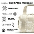 thumbnail image 4 of Fit + Fresh Remi Women's Lunch Bag, Self Insulating Neoprene Material Lunch Box With Containers & Ice Pack, Tan Toile, 4 of 7