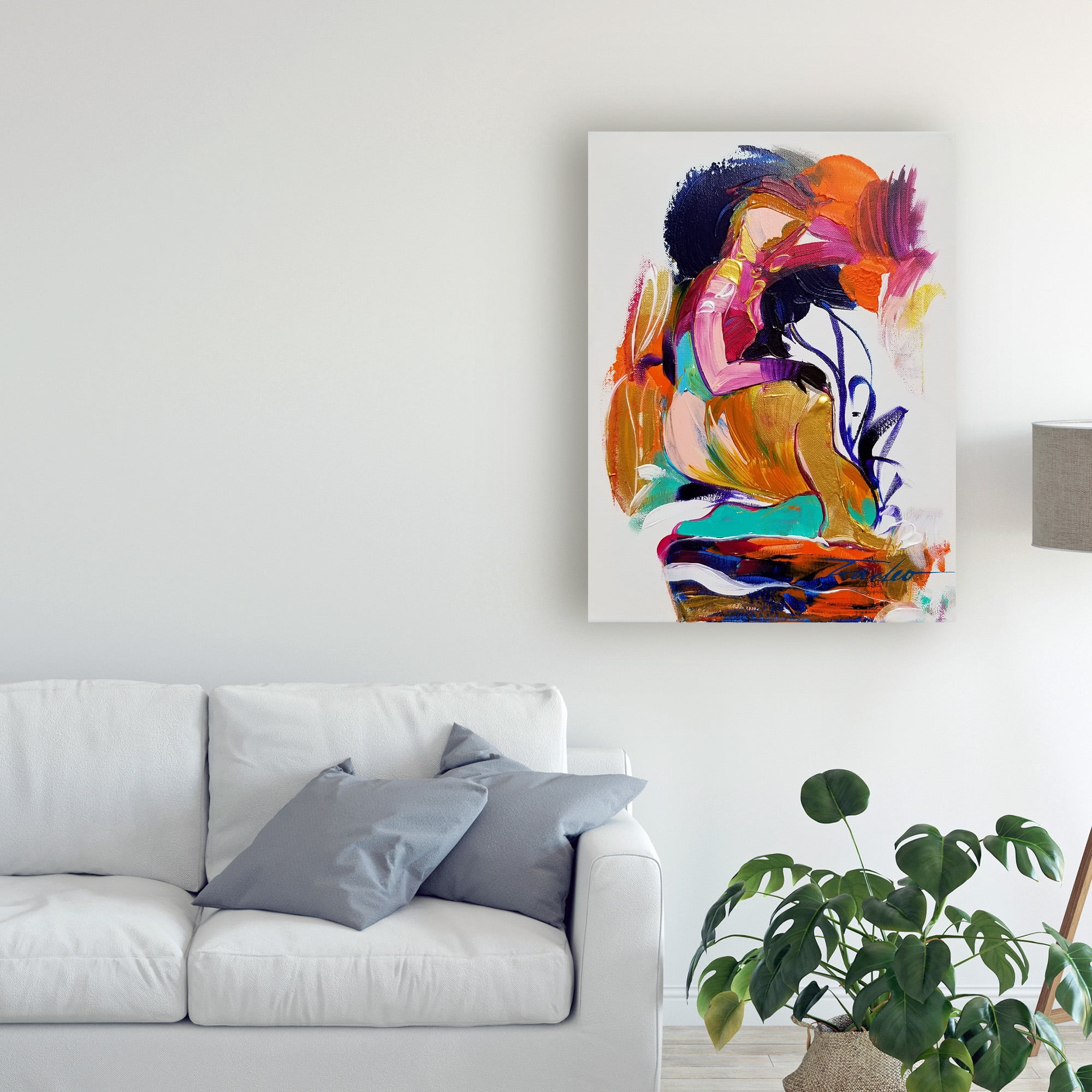 Trademark Fine Art 'Figure Study Ii' Canvas Art by Tadeo Zavaleta