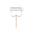 thumbnail image 1 of Frase Corta de Estudiar Arquitectura Unbranded Selección de Pastelitos Star Lable Flag en Palillos de Dientes, 1 of 3