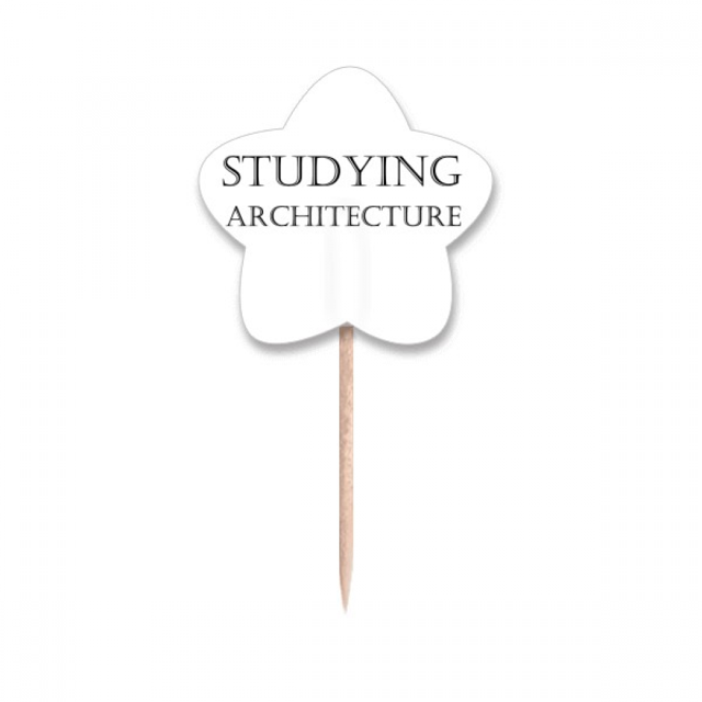 Frase Corta de Estudiar Arquitectura Unbranded Selección de Pastelitos Star Lable Flag en Palillos de Dientes